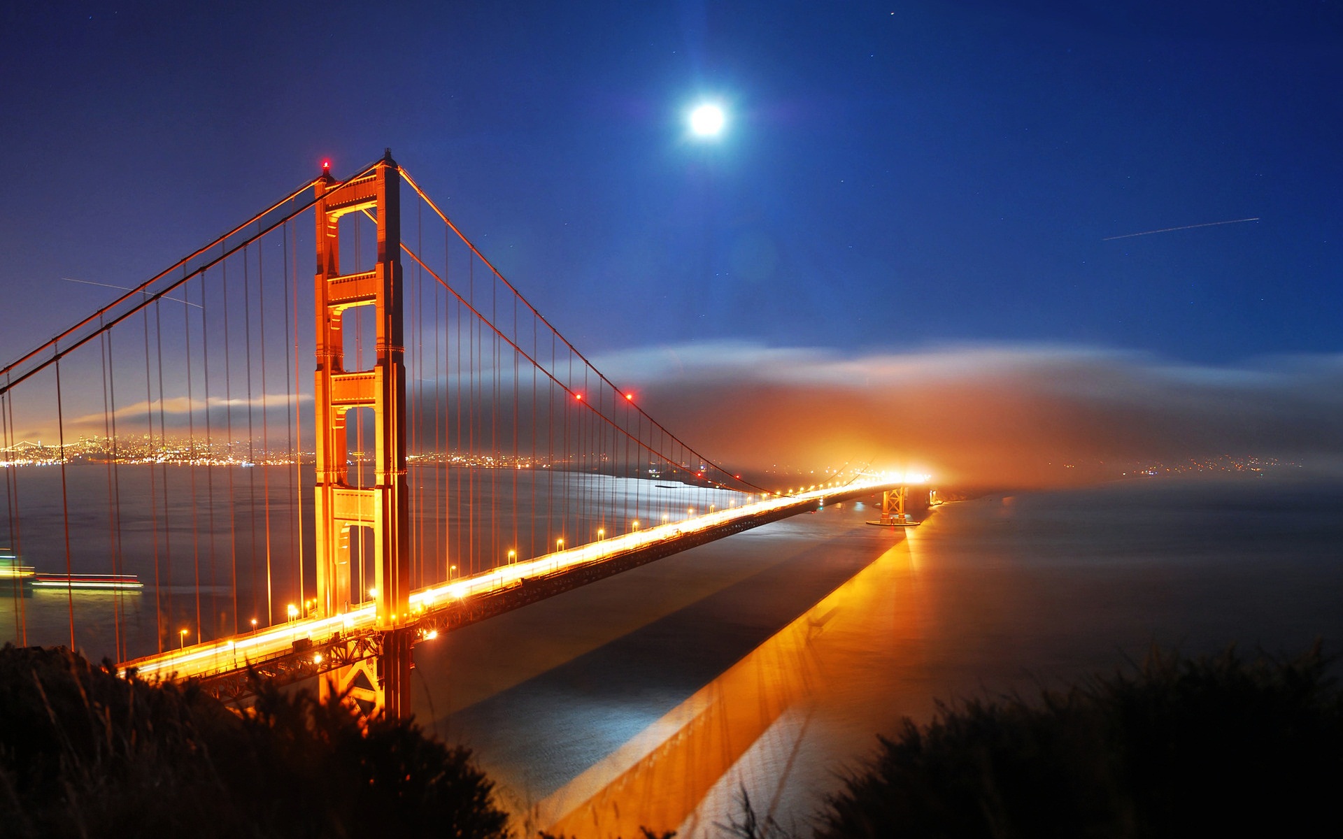 San Francisco Bridge Night Lights7644913863